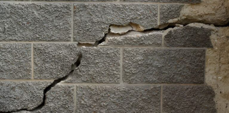 cracks in brick wall